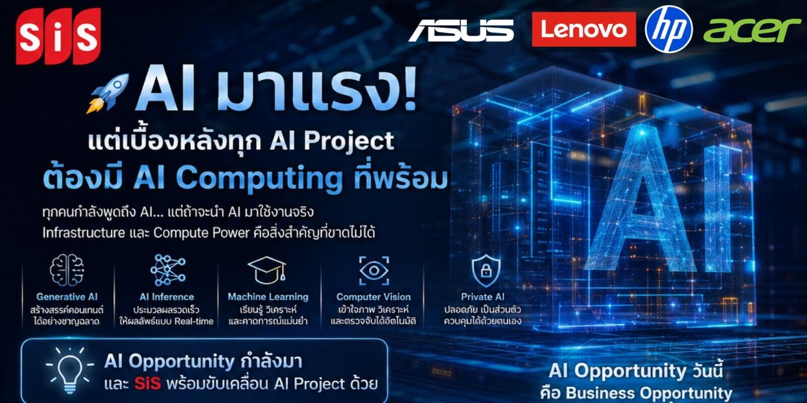 AI มาแรง! แต่เบื้องหลังทุก AI Project ต้องมี AI Computing ที่พร้อม